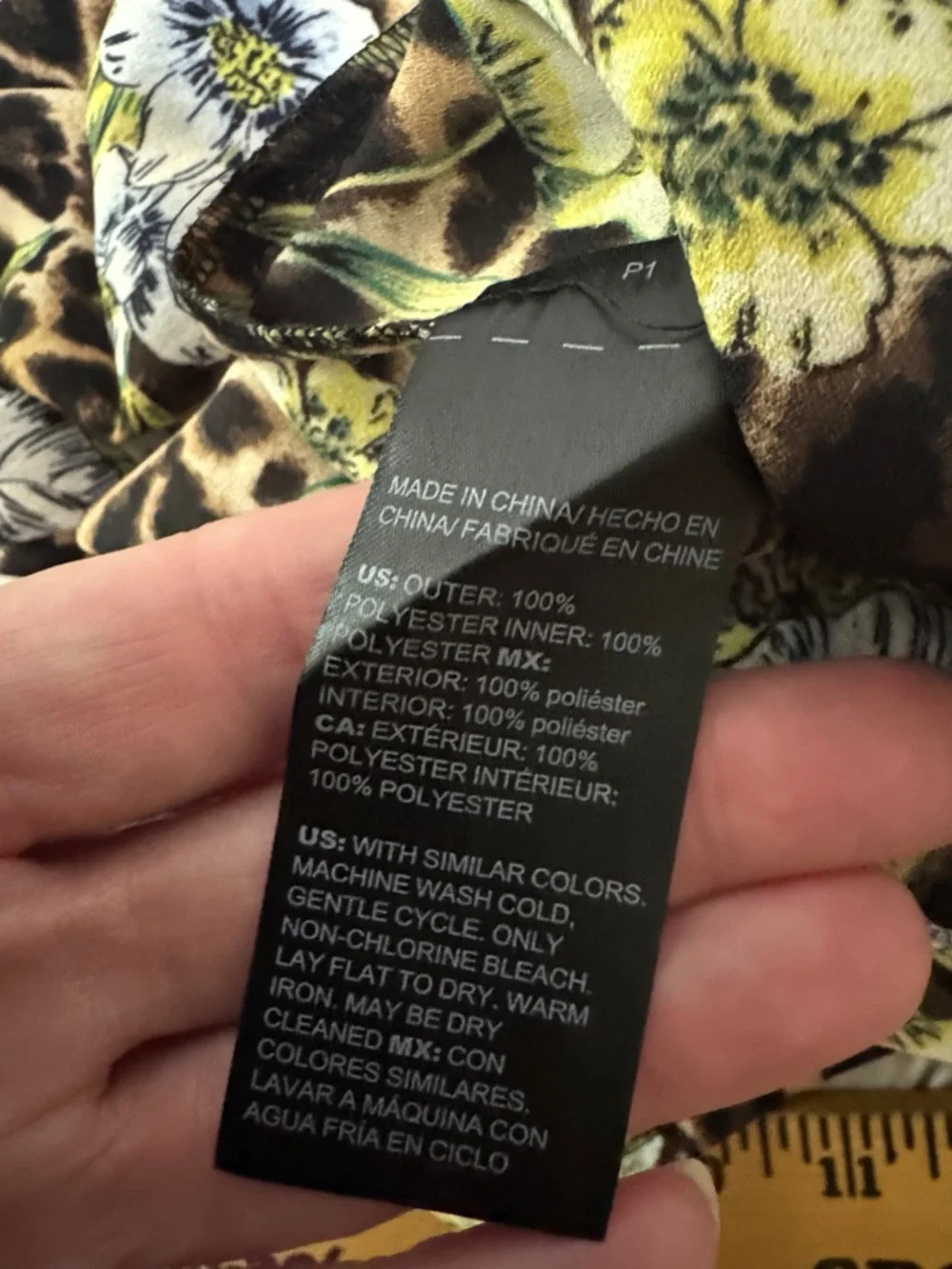 WHBM Like New Leopard Print Floral Slip Dress - Picture 9 of 9